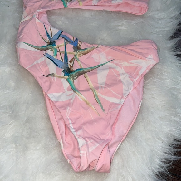 Bikini Lab Pastel One Shoulder Swimsuit - Picture 4 of 5